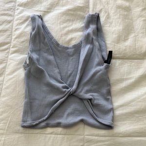 Cross front urban outfitters crop tank